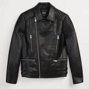 Men’s Zara Black Leather Jacket